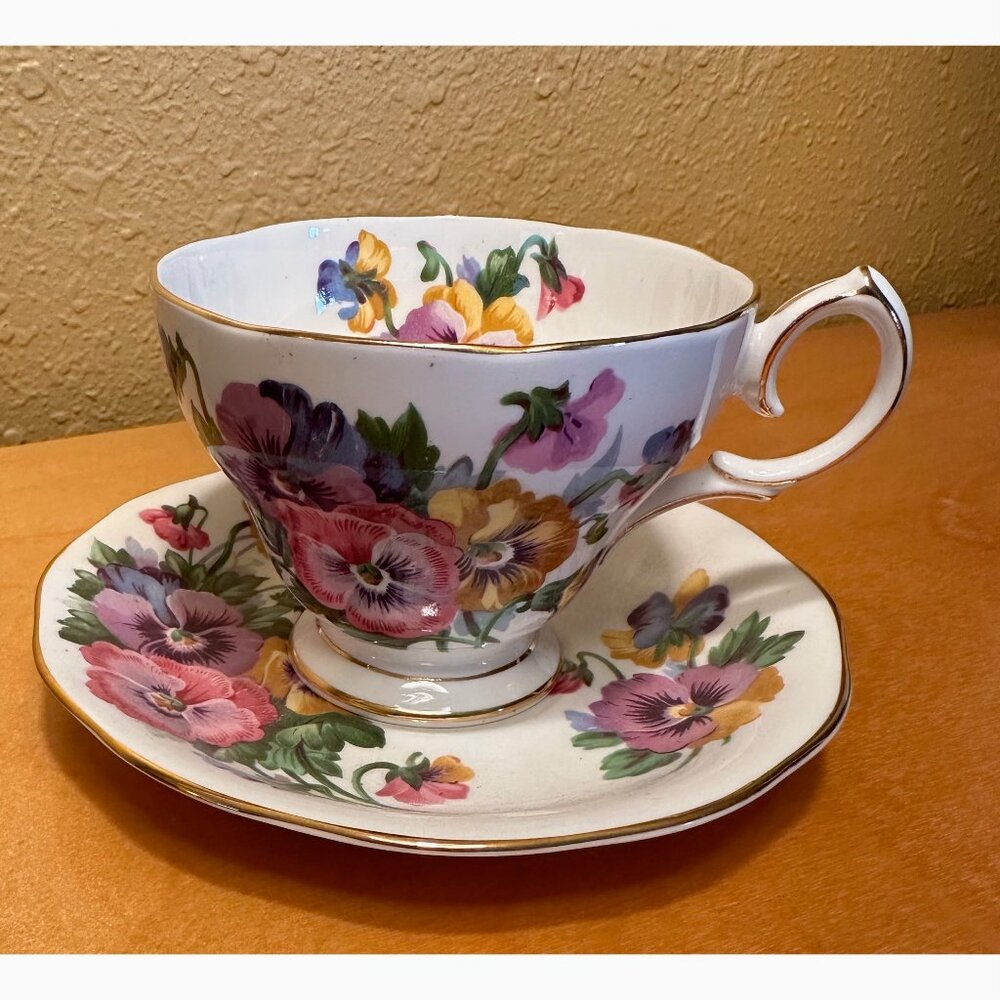 Queen Anne Bone China Cup & Saucer